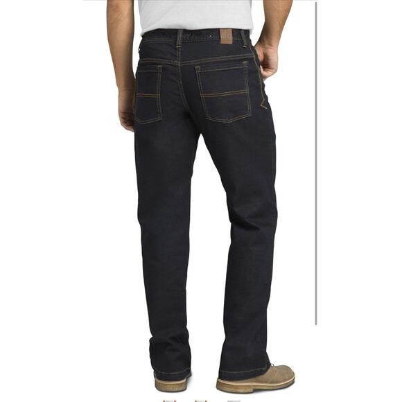 Prana Axiom Blue Mens Jeans Straight Organic Cotton Stretch Size 40x30 M41173002 - Picture 2 of 11